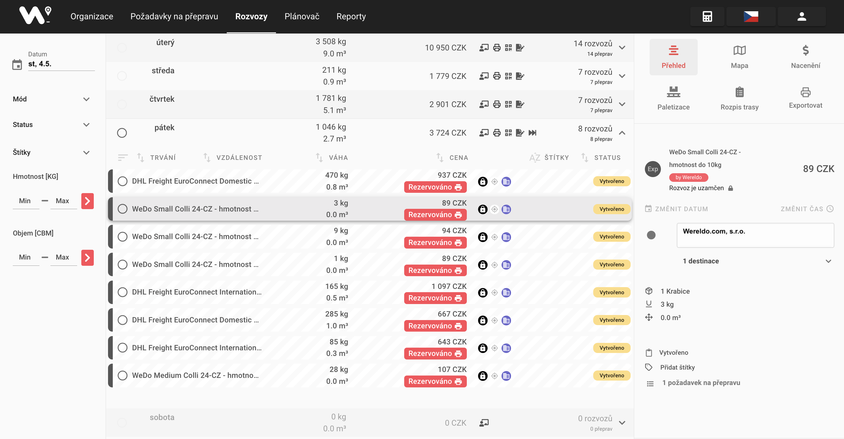 Wereldo app screenshot